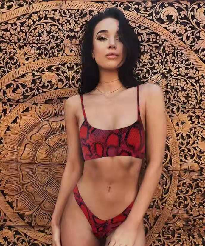 Women's Leopard Print Bikini Swimsuit