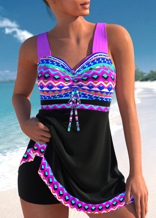 Women's Plus Size Slimming Split Tankini