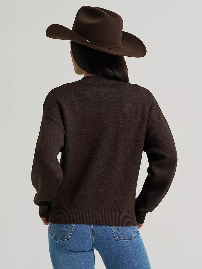 Wrangler Women's Brown Canyon Horse Sweater 112383026