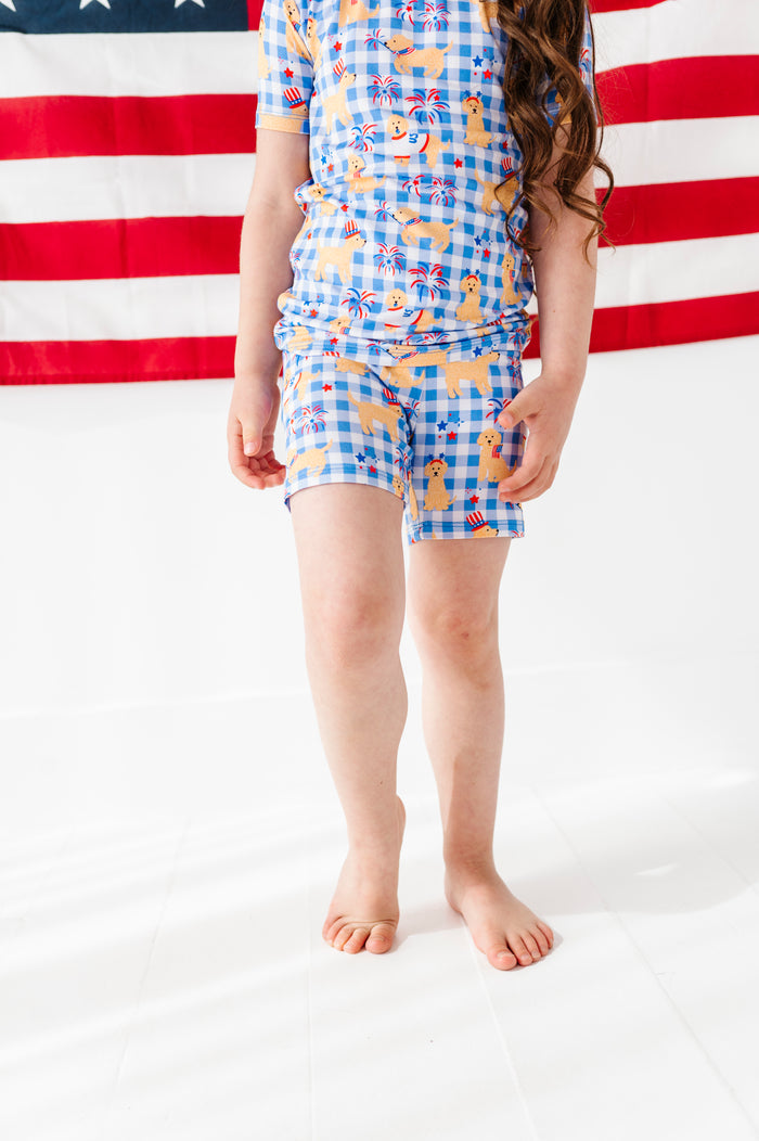 Yankee Doodle Doggies Kids Short Pajamas