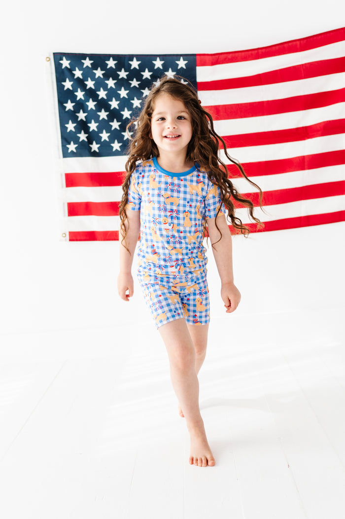 Yankee Doodle Doggies Kids Short Pajamas