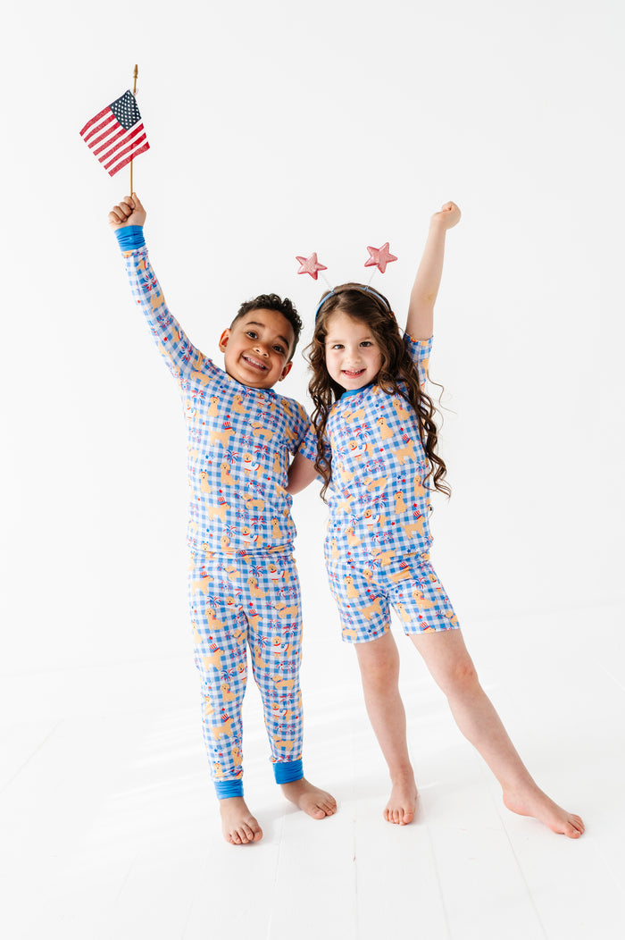 Yankee Doodle Doggies Kids Short Pajamas